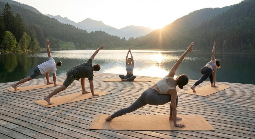 Yoga rörelse natur och upplevelser